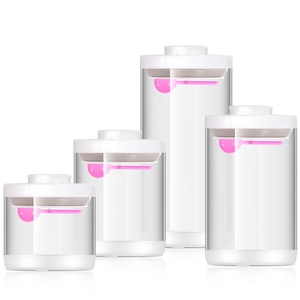 Hotsale Pop-up Cap Vuoto Sigillato Vaso <span class=keywords><strong>Di</strong></span> Conservazione Degli Alimenti/Premere Vuoto Organico Trasparente Cucina <span class=keywords><strong>di</strong></span> Alta Borosilicato <span class=keywords><strong>di</strong></span> <span class=keywords><strong>Vetro</strong></span> <span class=keywords><strong>di</strong></span> Stoccaggio contenitore - Product Image 2