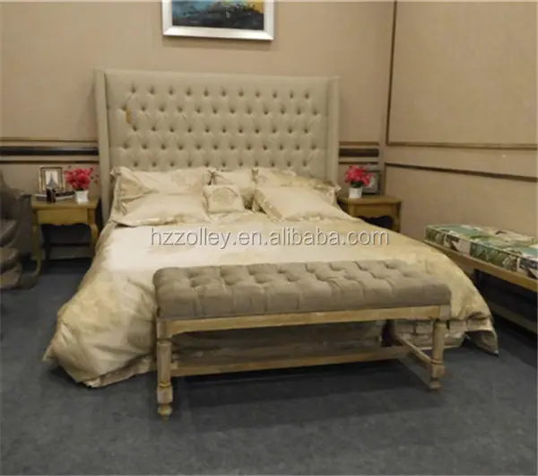 Edroom-Juego de muebles para habitación de hotel, cama, taburete, otomano, silla reclinable