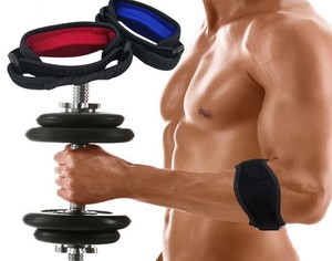 Manchon de coude de sport de soutien de coude de tennis de compression en néoprène pour coudières et genouillères # E-HZ01 - Product Image 2
