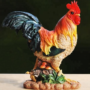 Grosir Ayam Jantan Dekoratif Resin Dalam Berbagai Warna - Product Image 4