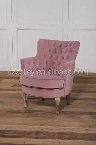 Senhora encantadora adornado cadeira Accent elegante sólidos com estrutura em madeira resto cadeiras