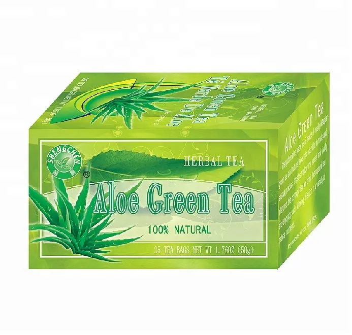 2020 Aloe Green Tea 2gx20 tea bags/box Organic Dried Aloes Vera Herb Tea Improves Digestion And Helps Detoxify