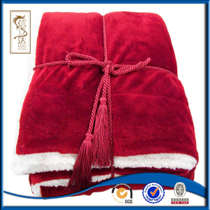Doble capa de felpa polar pesadilla antes de Navidad manta snuggie throw rojo - Product Image 2
