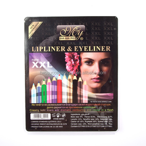 Ensemble de crayons Eyeliner imperméables à double tête avec manche en rondin 12 pièces avec taille-crayon - Product Image 6