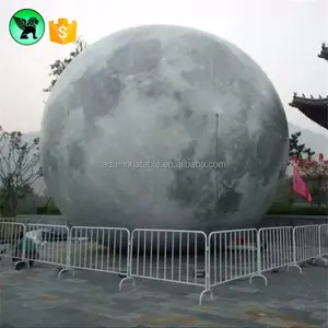 Plaza center giant ball decoration inflatable moon balloon for advertising ST515