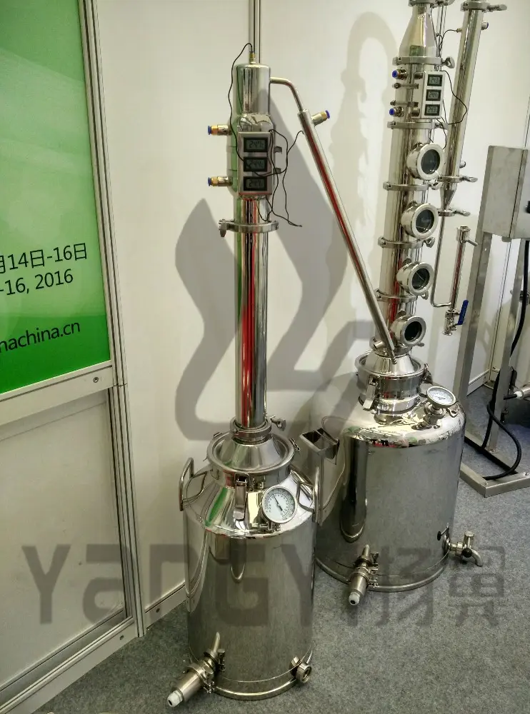 Vendita calda 50L caldaia in acciaio inox distiller distillazione attrezzature con colonna