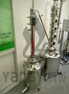 Hot Sale 50L Stainless Steel Penyuling Peralatan Distilasi dengan Kolom Boiler Tank