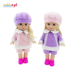 2PCs Baby Fashion Girls Dolls Mini Doll Toy Presents For Kids