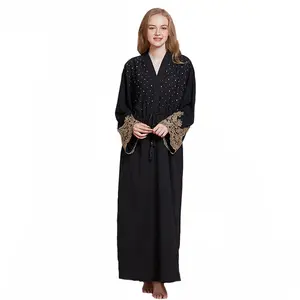 Neueste Abaya Designs New Style Nahost islamische muslimische Abaya Großhandel muslimischen Kleid