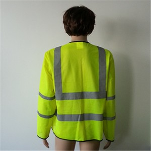 Ropa camisetas que hace <span class=keywords><strong>punto</strong></span> de <span class=keywords><strong>punto</strong></span> TC seguridad reflector amarillo la ue caliente de la venta de manga larga de la camiseta - Product Image 3