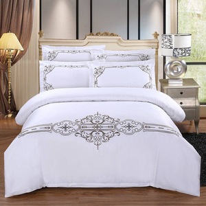 Ensemble de literie brodé 100% coton direct d'usine hôtel utilisé pour le grossiste à prix compétitif - Product Image 1
