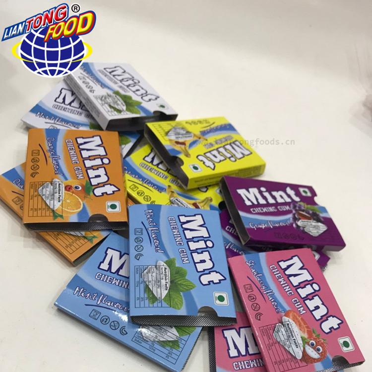 Мятный фруктовый аромат конфетти жевательная резинка пузырьковая резинка ксилитол