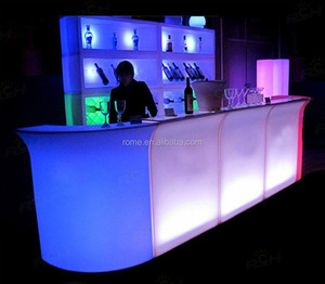 Cina pabrik dipimpin bar cocktail furniture led bar counter untuk outdoor/taman - Product Image 5