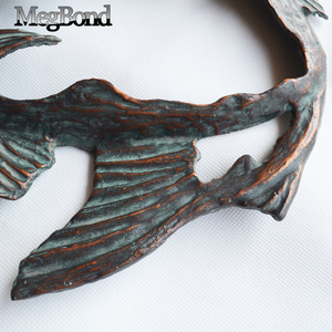 Décoration murale en métal en forme de <span class=keywords><strong>poisson</strong></span> en fonte Décoration murale en métal en forme de <span class=keywords><strong>poisson</strong></span> - Product Image 3