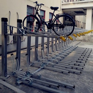 Estante <span class=keywords><strong>de</strong></span> bicicleta <span class=keywords><strong>de</strong></span> aluminio <span class=keywords><strong>de</strong></span> dos niveles para un conveniente estacionamiento <span class=keywords><strong>de</strong></span> <span class=keywords><strong>bicicletas</strong></span> - Product Image 2