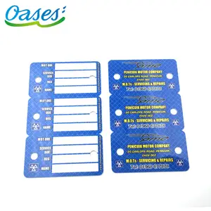निविड़ अंधकार प्लास्टिक कस्टम छेद छेदने का शस्र कुंजी श्रृंखला बारकोड वफादारी कार्ड