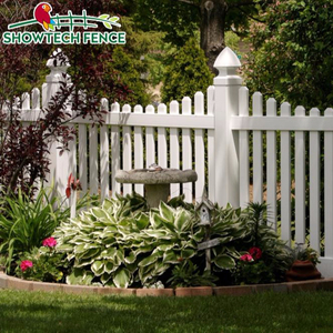 Vendita calda a buon mercato in pvc bianco picchetto recinzione del giardino recinzione - Product Image 1