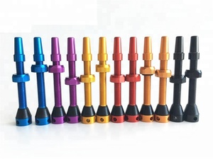 <span class=keywords><strong>Valve</strong></span> tubeless <span class=keywords><strong>presta</strong></span> de vélo en aluminium de haute qualité avec trous latéraux et capuchons en aluminium - Product Image 2