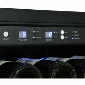 Pour <span class=keywords><strong>LG</strong></span> 36 bouteilles de vin réfrigérateur réfrigérateur double zone avec acier inoxydable intégré en bois coulissant roulement à billes électrique chaud - Product Image 6