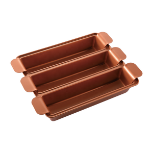 Sartén antiadherente de 3 <span class=keywords><strong>Divisiones</strong></span> para hornear, Pan de carne <span class=keywords><strong>con</strong></span> inserto sartén para, de acero al carbono de alta calidad, platos para hornear y sartenes - Product Image 1