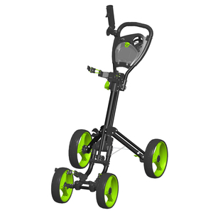 Good Service Solid and Light Weight Aluminum 4-wheel Golf Push Trolley Golf Trundler
