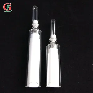 Whole sale low MOQ 10ml disposable syringe bottle Stainless steel roll on syringe bottle airless cosmetic container