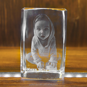 Nhà Máy Trực Tiếp Bán 3D Khắc Laser Hoặc Phun Cát Crystal Glass Cube - Product Image 5