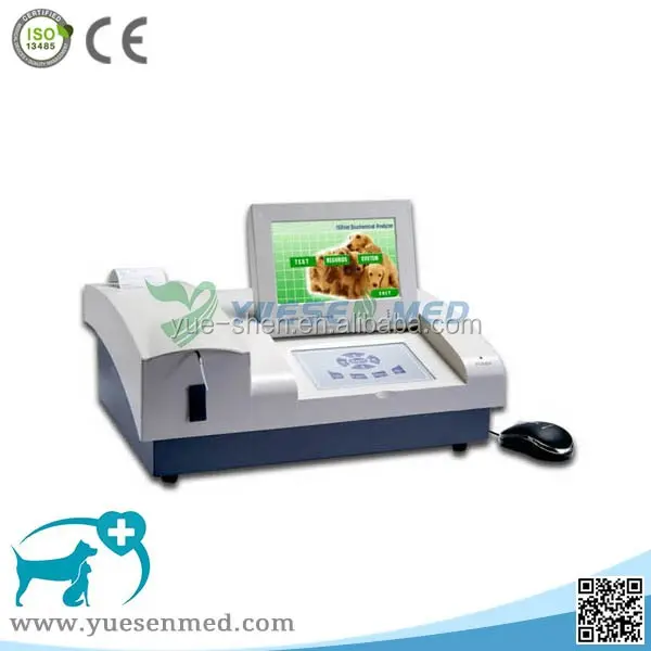 YSTE168V Melhor qualidade semi analisador automático de bioquímica veterinária