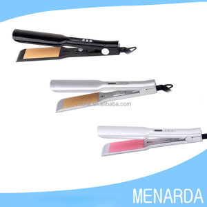 Popular 1.5 ''<span class=keywords><strong>de</strong></span> ancho placas al por mayor fuentes del peluquero del pelo plancha <span class=keywords><strong>de</strong></span> hierro plano <span class=keywords><strong>de</strong></span> cerámica y titanio - Product Image 6