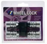 Auto chrom rad lug mutter schlösser felge mutter schlösser anti diebstahl rad lock set