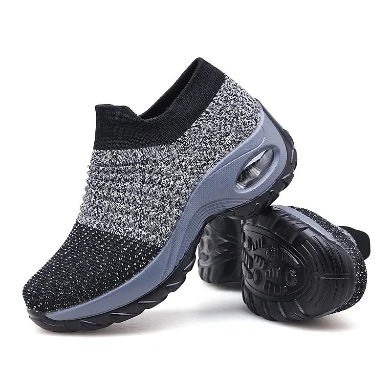 Dames Walking Sock Sneakers Mesh Slip On Air Cushion Lady Jazz Dance Easy Shoes Platform Comfort Big Size Schoenen Dames