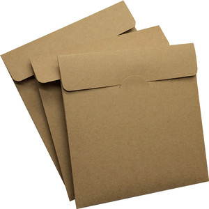 rigid kraft board plain brown cd packing paper mailer envelopes