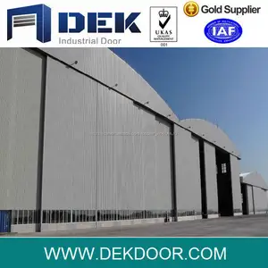 DEK vasta experiencia en el diseño de puerta corredera Hangar