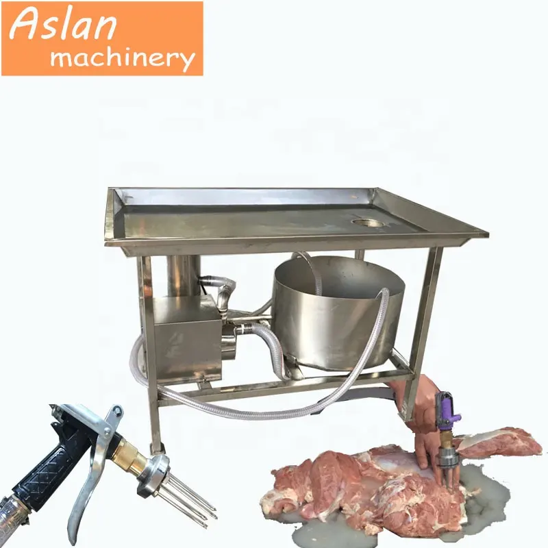 Carne di maiale salamoia iniezione di acqua macchina/Manuale iniettore salina per il pollo a base di carne