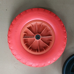 저렴한 다채로운 색상의 16인치 4.00-8 PU 폼 타이어 휠바로우용 바퀴 - Product Image 4