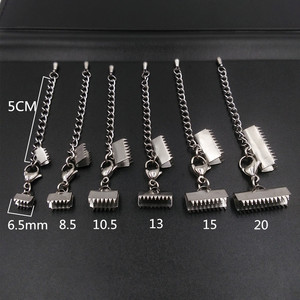 Bxdt002 thép không gỉ tôm hùm móc cài với clip móc cài cho vòng đeo tay phẳng đồ trang sức tìm kiếm 6.5-25mm Dây da - Product Image 2