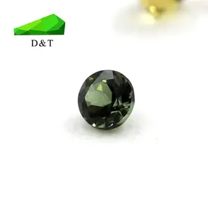 Beautiful natural round 1.75mm color gem green tourmaline stone price