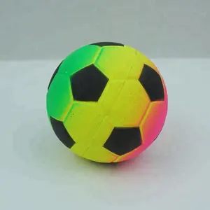 Neon Color Soccer Shape Rubber Material Back Up Ball