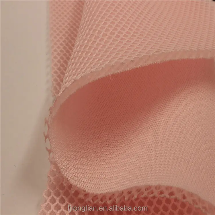 ピンク3d空気層メッシュ生地椅子材料