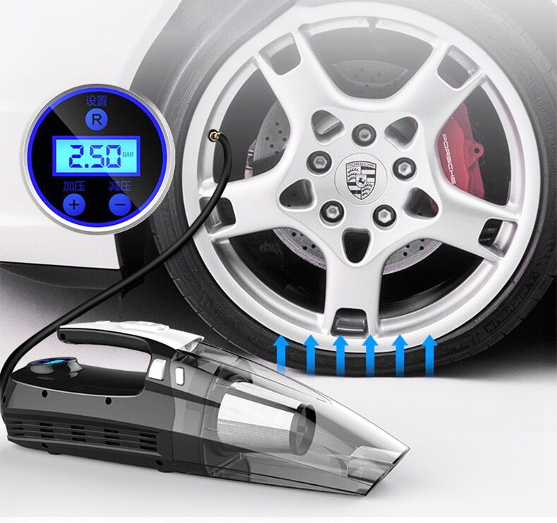 Сертификаты ce rohs, 4 в 1, ручной пылесос 12 в 120 Вт, лучшие Пылесосы, Пылесосы с накачивателем шин фунт/кв. Дюйм