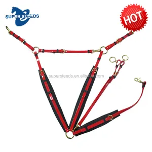 Pvc horse breastplate Lianhang pvc/tpu/nylon/polyester horse running martingale support oem customized