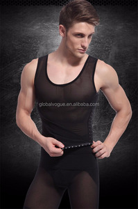 Gilet en maille amincissant pour l'abdomen respirant pour hommes Corset de niveau de contrôle ferme pour l'effet de renforcement de la forme du ventre de la bière - Product Image 3