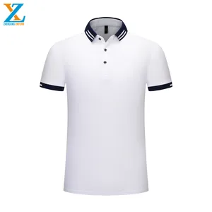 Factory Knitted Vinyl Printing Lrcra Polo Shirt 100% Cotton Made In Peru