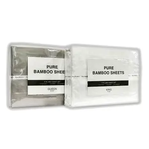 Set Seprai Bambu Murni 400TC, Set Seprai Serat Bambu Organik 100%