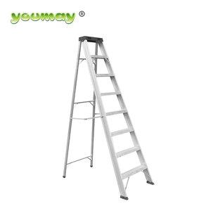 Échelles professionnelles pliables de sécurité en aluminium double face à <span class=keywords><strong>8</strong></span> <span class=keywords><strong>marches</strong></span> bon marché et populaires à vendre - Product Image 1