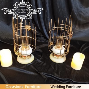Gül tasarım Premium ambalaj ile zarif altın demir kuş kafesi düğün masa Centerpiece dekor - Product Image 5