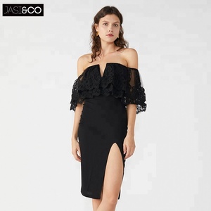 Diseño de Moda encaje apretado <span class=keywords><strong>porno</strong></span> negro de Navidad de las niñas de fiesta Sexy vestido de Club - Product Image 6