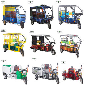 QSD vélo électrique à 3 roues <span class=keywords><strong>rouge</strong></span> et noir, motocyclette à deux passagers, <span class=keywords><strong>Tricycle</strong></span> de transport à trois roues à vendre - Product Image 5