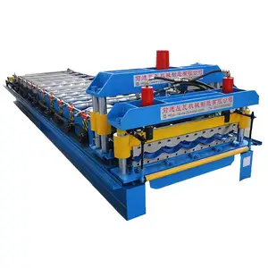 Hydraulic Tile Press Glazed Metal Roof Plate Rolling Machine