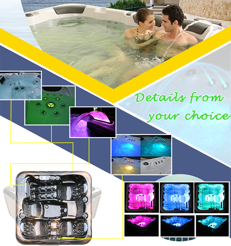 Massage Bath Lounge Spa Hot Tub Air Whirlpools Outdoor Bathtub